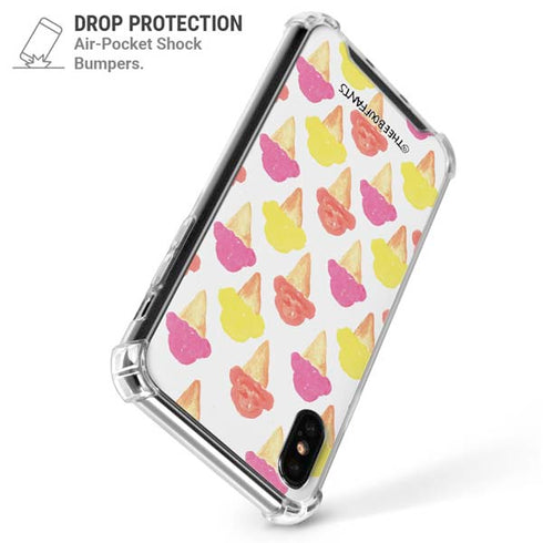 Bouffants and Broken Hearts Ice Cream iPhone XS Max Clear Case